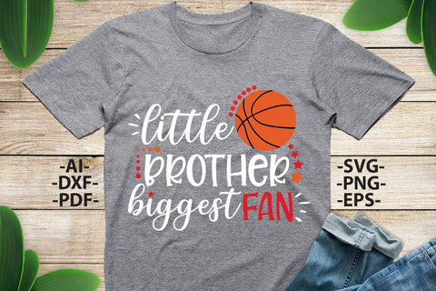 Little brother biggest fan Svg | Basketball Svg | Basketball mug | Basketball tshirt | Basketball birthday | Basketball cut file | Svg Cut Files SVG 1uniqueminute 