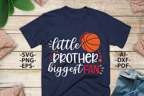 Little brother biggest fan Svg | Basketball Svg | Basketball mug | Basketball tshirt | Basketball birthday | Basketball cut file | Svg Cut Files SVG 1uniqueminute 