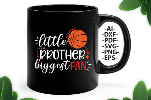 Little brother biggest fan Svg | Basketball Svg | Basketball mug | Basketball tshirt | Basketball birthday | Basketball cut file | Svg Cut Files SVG 1uniqueminute 