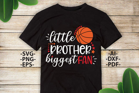 Little brother biggest fan Svg | Basketball Svg | Basketball mug | Basketball tshirt | Basketball birthday | Basketball cut file | Svg Cut Files SVG 1uniqueminute 