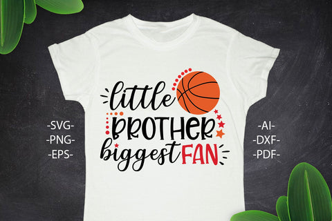 Little brother biggest fan Svg | Basketball Svg | Basketball mug | Basketball tshirt | Basketball birthday | Basketball cut file | Svg Cut Files SVG 1uniqueminute 