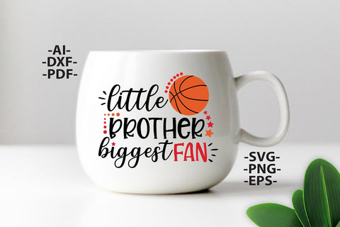 Little brother biggest fan Svg | Basketball Svg | Basketball mug | Basketball tshirt | Basketball birthday | Basketball cut file | Svg Cut Files SVG 1uniqueminute 