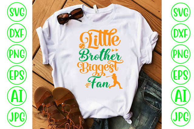 Little Brother Biggest Fan SVG Cut File SVG Syaman 