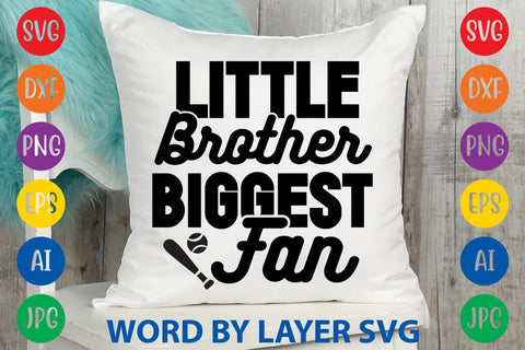 Little Brother Biggest Fan SVG Design SVG Rafiqul20606 