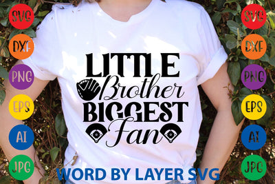 Little Brother Biggest Fan SVG Design SVG Rafiqul20606 