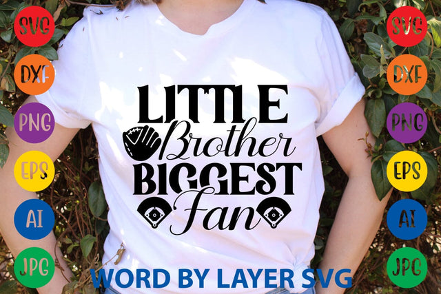 Little Brother Biggest Fan SVG Design SVG Rafiqul20606 