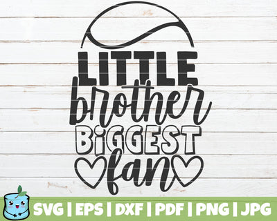 Little Brother Biggest Fan SVG MintyMarshmallows 