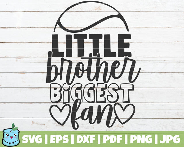 Little Brother Biggest Fan SVG MintyMarshmallows 