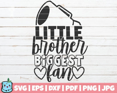 Little Brother Biggest Fan SVG MintyMarshmallows 