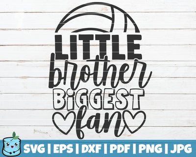 Little Brother Biggest Fan SVG MintyMarshmallows 