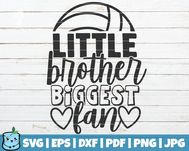 Little Brother Biggest Fan SVG MintyMarshmallows 