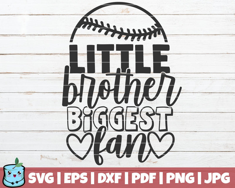 Little Brother Biggest Fan SVG MintyMarshmallows 