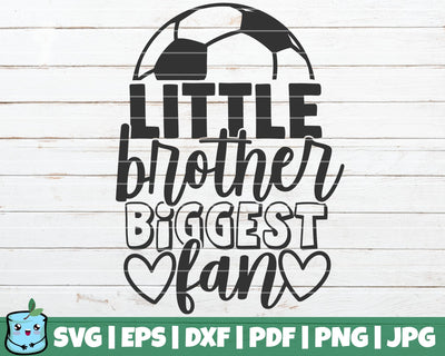 Little Brother Biggest Fan SVG MintyMarshmallows 