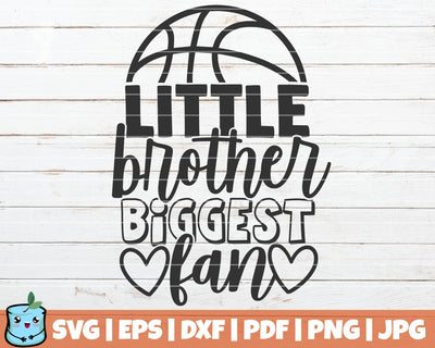 Little Brother Biggest Fan SVG MintyMarshmallows 