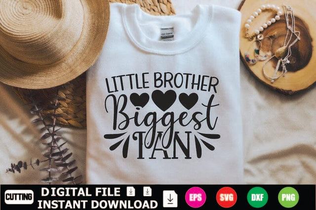 Little Brother Biggest Fan SVG Shahin alam 