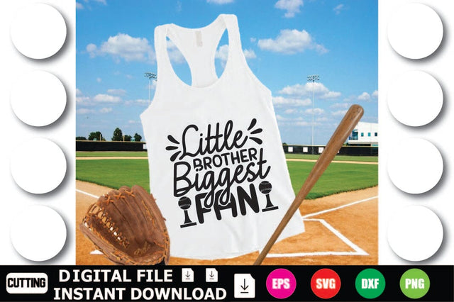 Little Brother Biggest Fan SVG Shahin alam 