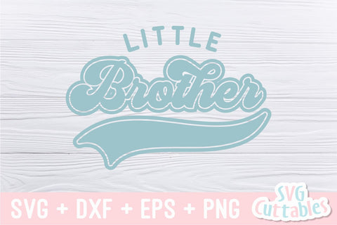 Little Brother svg - Baby Shirt svg - Cut File - svg - dxf - eps - png - Silhouette - Cricut SVG Svg Cuttables 