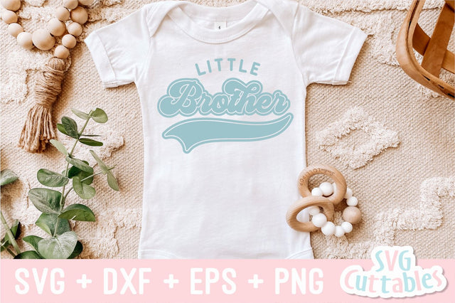 Little Brother svg - Baby Shirt svg - Cut File - svg - dxf - eps - png - Silhouette - Cricut SVG Svg Cuttables 