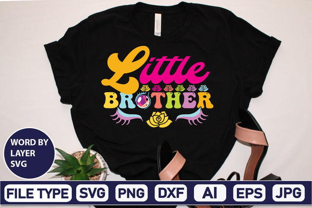 Little Brother SVG Cut File SVG DesignPlante 503 
