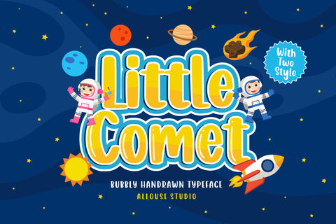 Little Comet - Bubbly Font Allouse.Studio 