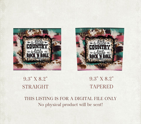 Little Country Little Rock N Roll PNG, Seamless Tumbler Wrap, Tumbler Design, Tumbler PNG, Sublimation Tumbler, Country Music, 20 oz Sublimation TrendingDesign 