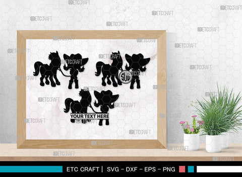 Little Cowgirl Monogram, Little Cowgirl Silhouette, Little Cowgirl SVG, Rodeo Horse Svg, Cowgirl Svg, SB00376 SVG ETC Craft 