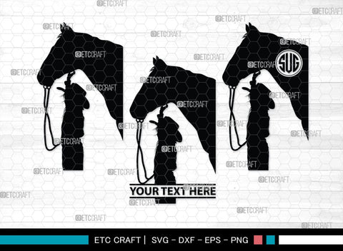 Little Cowgirl Monogram, Little Cowgirl Silhouette, Little Cowgirl SVG, Rodeo Horse Svg, Cowgirl Svg, SB00376 SVG ETC Craft 