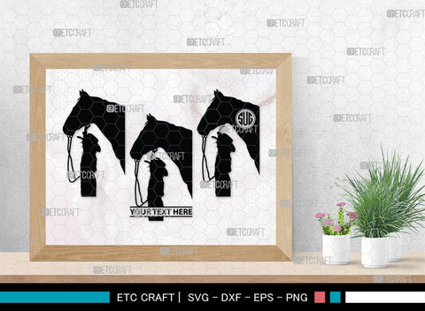 Little Cowgirl Monogram, Little Cowgirl Silhouette, Little Cowgirl SVG, Rodeo Horse Svg, Cowgirl Svg, SB00376 SVG ETC Craft 