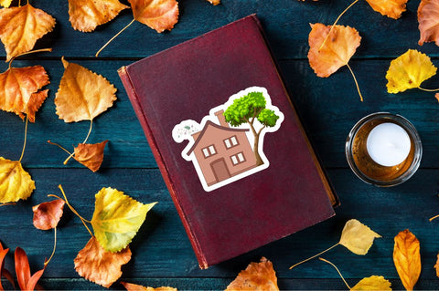 Little Cozy Houses Sticker Svg Bundle SVG Regulrcrative 