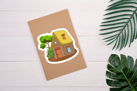 Little Cozy Houses Sticker Svg Bundle SVG Regulrcrative 