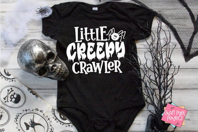 Little Creepy Crawler, Baby Halloween Svg, Newborn Halloween Svg, Toddler Halloween Svg, Baby Ghost Svg SVG Craft Pixel Perfect 