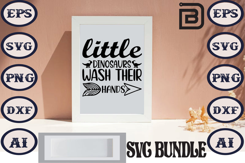 little dinosaurs wash their hands SVG Craftlabsvg24 