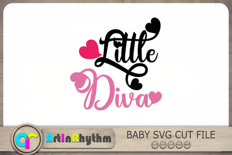 Little Diva Svg, Baby Girl Svg, Baby Svg, Baby Quotes Svg SVG Artinrhythm shop 