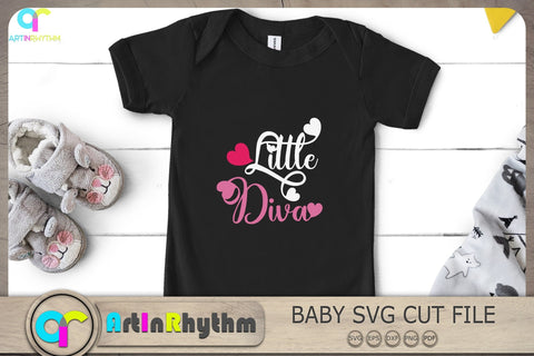 Little Diva Svg, Baby Girl Svg, Baby Svg, Baby Quotes Svg SVG Artinrhythm shop 