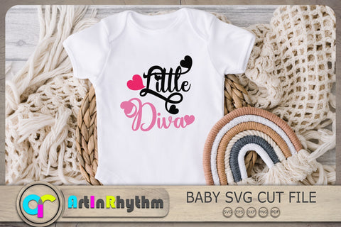Little Diva Svg, Baby Girl Svg, Baby Svg, Baby Quotes Svg SVG Artinrhythm shop 