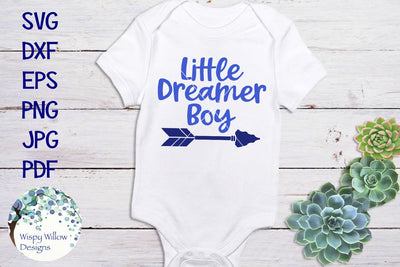 Little Dreamer Boy SVG Wispy Willow Designs 