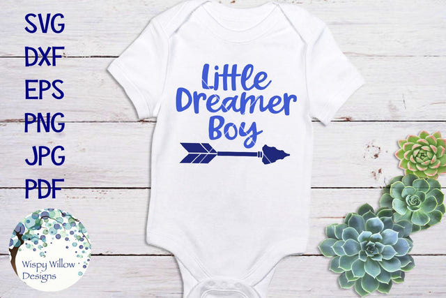 Little Dreamer Boy SVG Wispy Willow Designs 