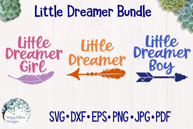 Little Dreamer Bundle SVG Wispy Willow Designs