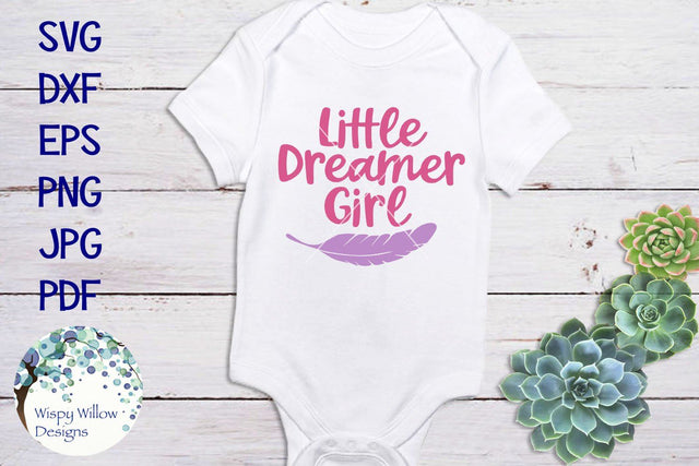 Little Dreamer Girl SVG Wispy Willow Designs 