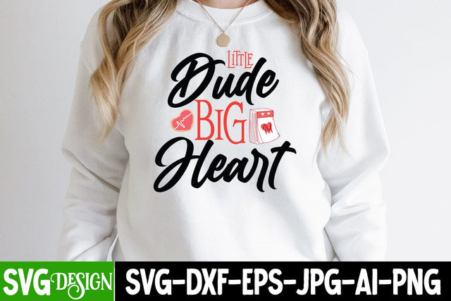 Little Dude Big Heart SVG Cut File , Little Dude Big Heart SVG Quotes SVG BlackCatsMedia 