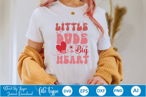 Little Dude Big Heart SVG Cut File SVGs,Quotes and Sayings,Food & Drink,On Sale, Print & Cut SVG DesignPlante 503 