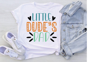 Little Dude's Dad Svg SVG Creativeart88 