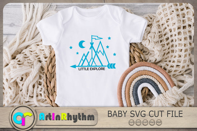 Little Explorer Svg, Baby Boy Svg, Baby Svg, Baby Quote Svg SVG Artinrhythm shop 
