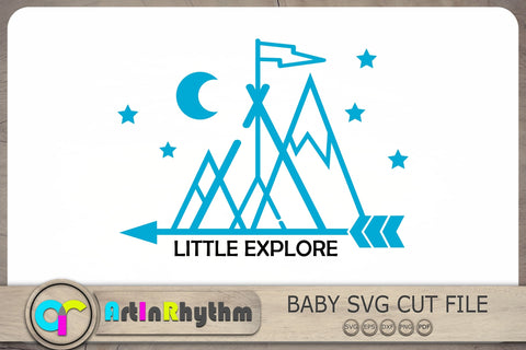 Little Explorer Svg, Baby Boy Svg, Baby Svg, Baby Quote Svg SVG Artinrhythm shop 