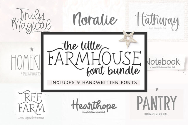 Little Farmhouse Font Bundle Font KA Designs 