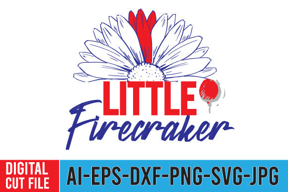 Little Firecraker SVG Cut File SVG BlackCatsMedia 