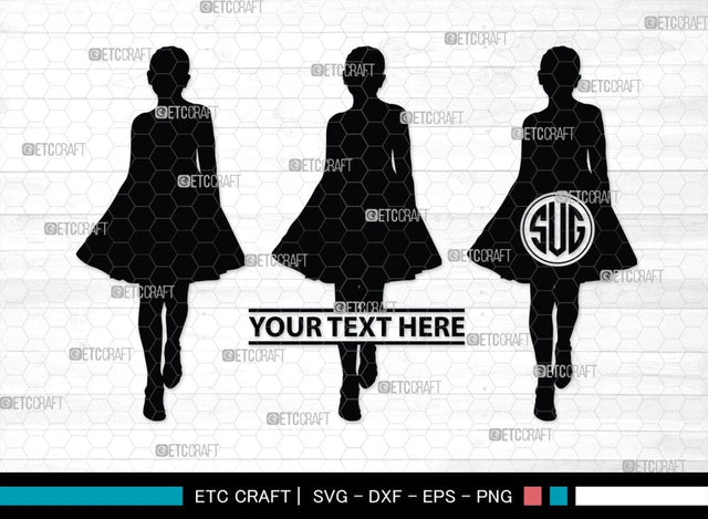 Little Girl Monogram, Little Girl Silhouette, Little Girl SVG, Child Girl Svg, Girl Svg, Kids Svg, SB00377 SVG ETC Craft 