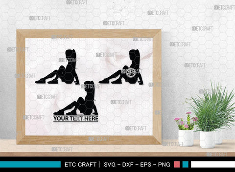 Little Girl Monogram, Little Girl Silhouette, Little Girl SVG, Child Girl Svg, Girl Svg, Kids Svg, SB00377 SVG ETC Craft 