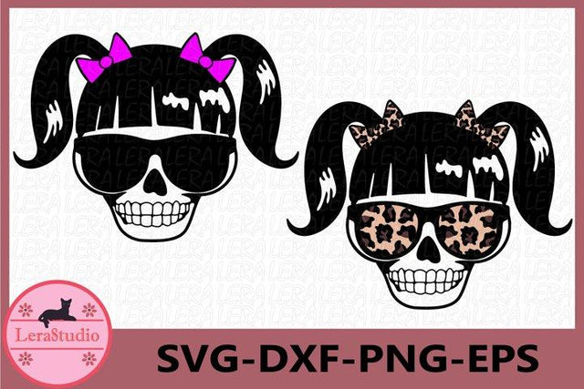 little Girl Skull Svg SVG Lerastudio 