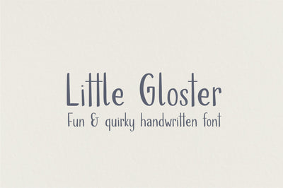 Little Gloster Font Sunday Nomad 